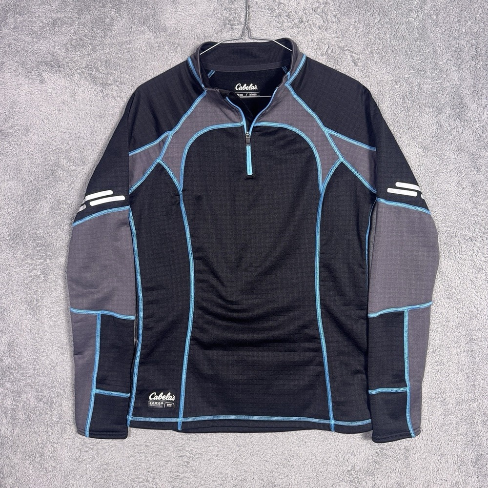 Cabelas ECWCS Mens M Polartec Polar Weight Base Layer Thermal Waffle Grid Fleece